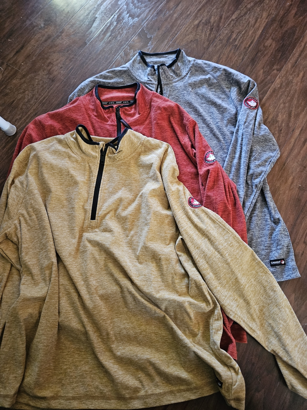 Men’s Quarter-Zip Pullover Long Sleeve shirt Lot 3 Xxl 2x